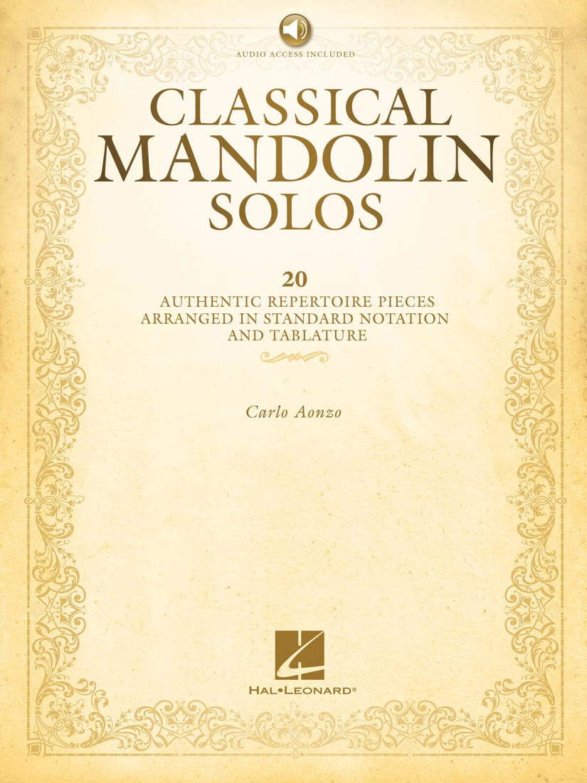 Classical Mandolin Solos - Aonzo - Book/Audio Online