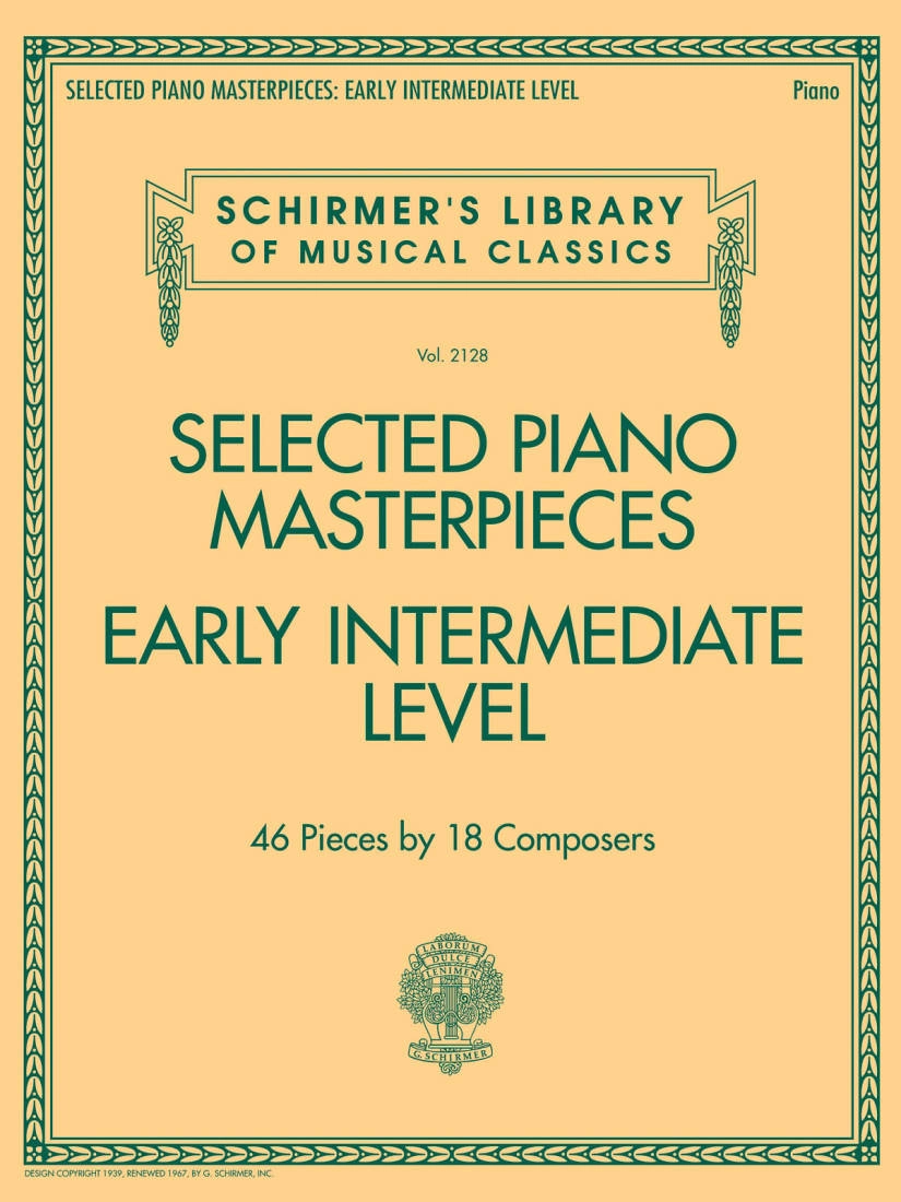 Selected Piano Masterpieces: Early Intermediate Level - Piano - Book