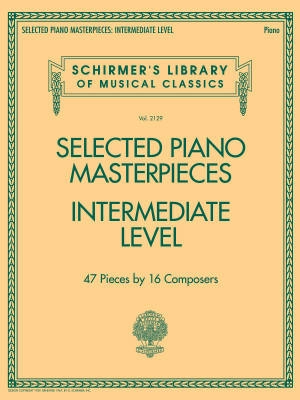 Selected Piano Masterpieces: Intermediate Level - Piano - Book