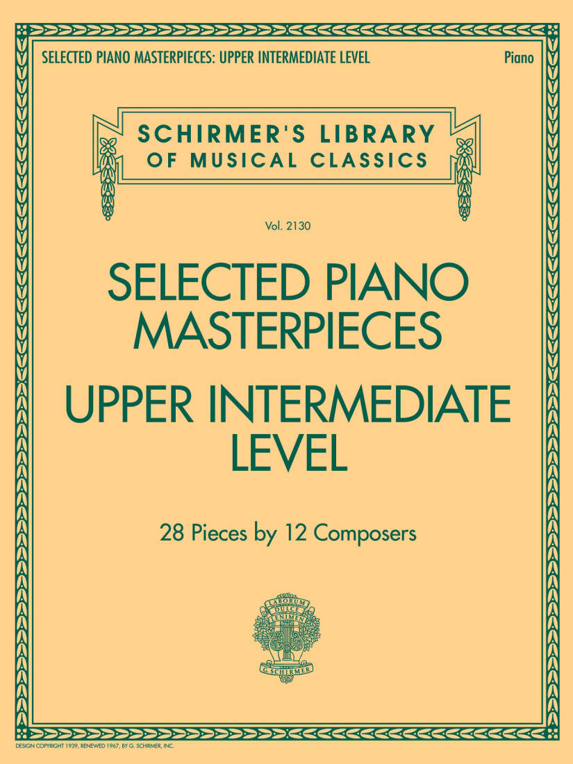Selected Piano Masterpieces: Upper Intermediate Level - Piano - Book