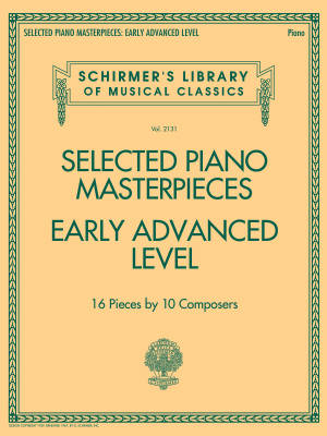 G. Schirmer Inc. - Selected Piano Masterpieces: Early Advanced Level - Piano - Book