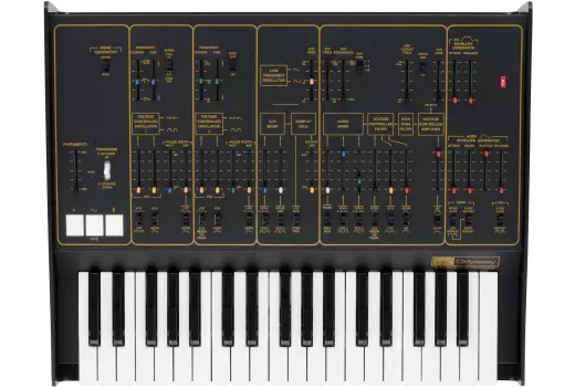 ARP Odyssey FS2 - Full Size Duophonic Synthesizer - Black and Gold