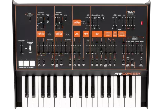 ARP Odyssey FS3 - Full Size Duophonic Synthesizer - Orange and Black