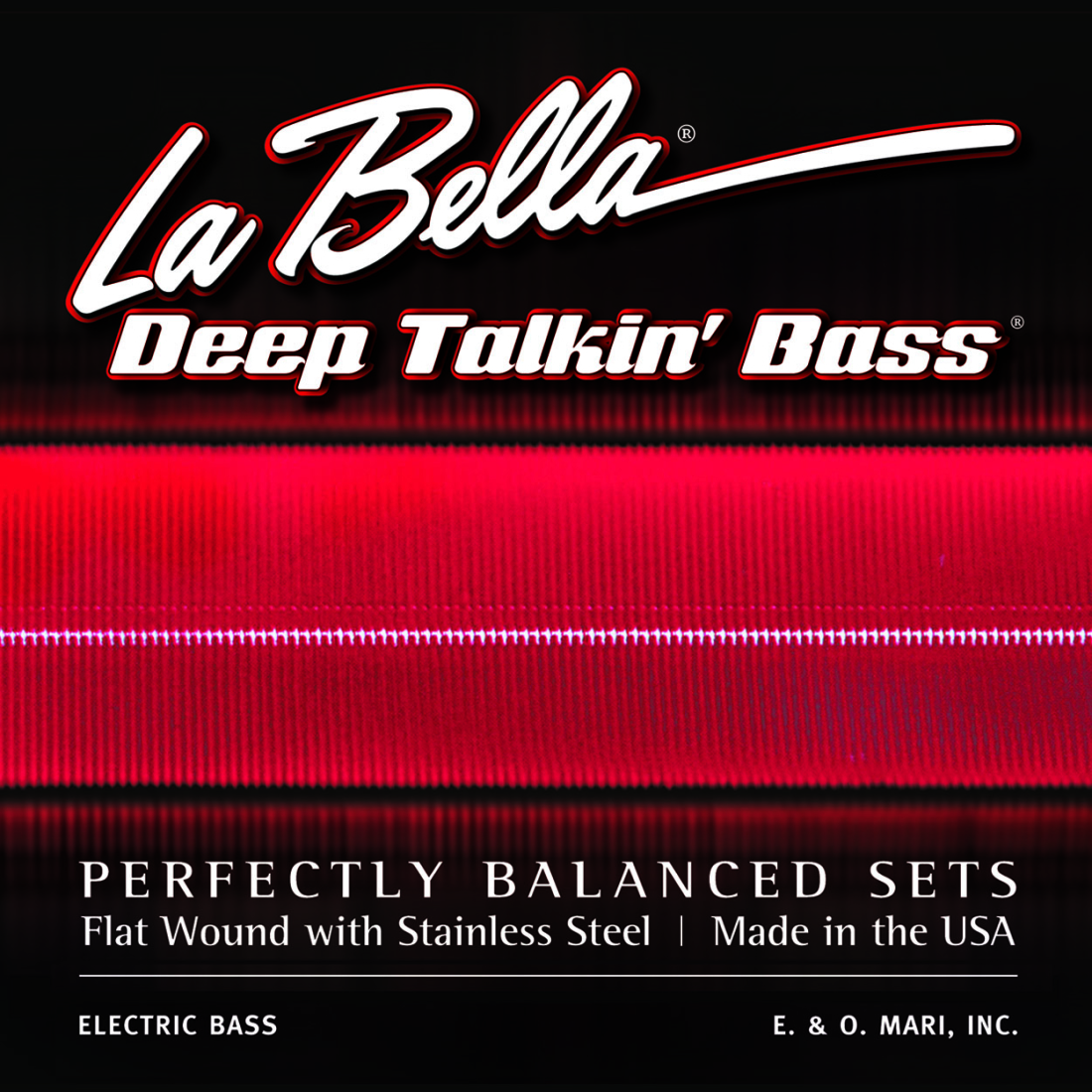 Deep Talkin Danelectro Stainless Steel Flat Wound Electric Bass Strings