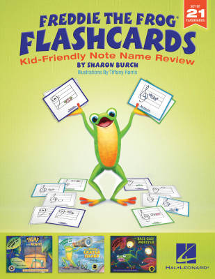 Hal Leonard - Freddie the Frog Flashcards: Kid-Friendly Note Name Review - Burch - Set