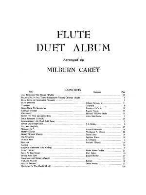 Flute Duet Album - Carey - Book