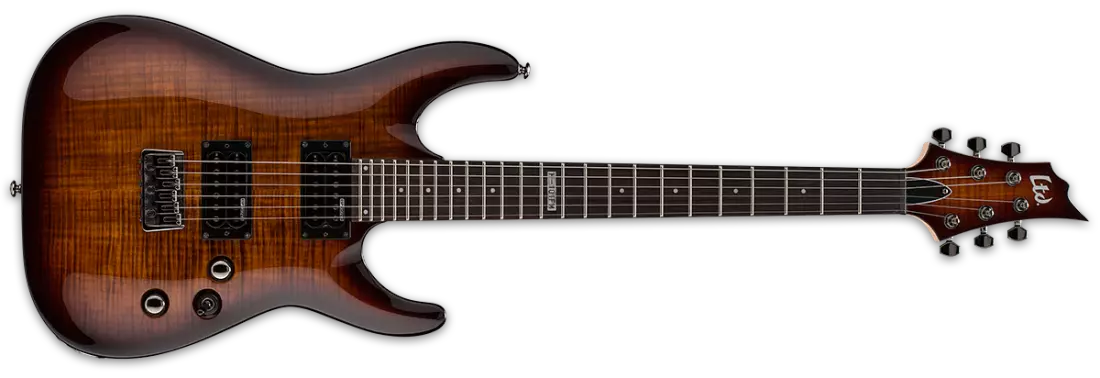 LTD Series H-101FM Electric Guitar - Dark Brown Sunburst