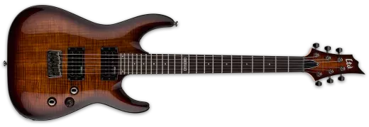 LTD Series H-101FM Electric Guitar - Dark Brown Sunburst