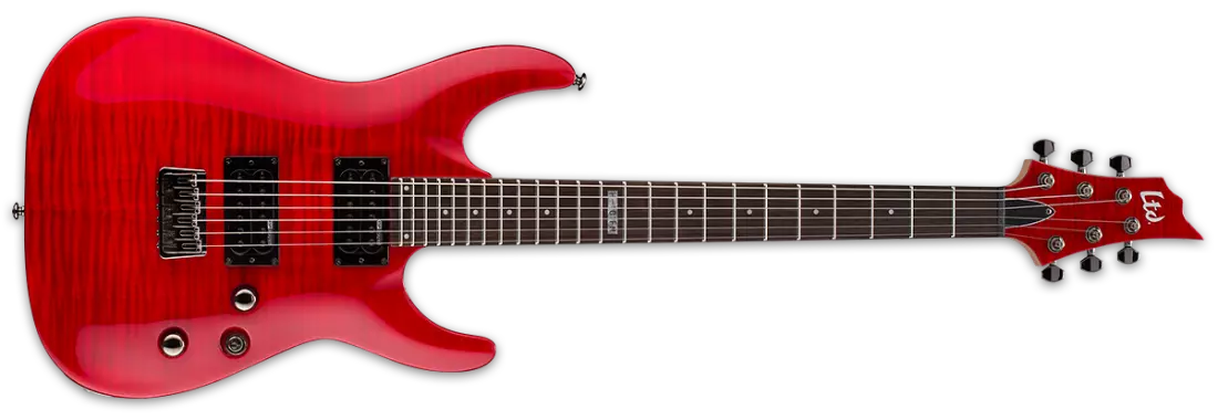LTD Series H-101FM Electric Guitar - See Thru Red