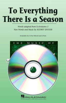 Hal Leonard - To Everything There Is a Season - Snyder - VoiceTrax CD