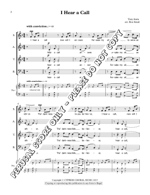 I Hear a Call - Arata/Smail - SATB