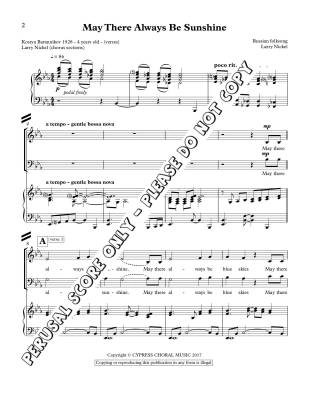 May There Always Be Sunshine - Kristalinskaya/Nickel - SATB