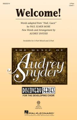 Hal Leonard - Welcome! - Snyder - 2pt