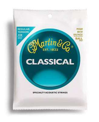 M260 Bronze Wound Classical Strings, Regular Tension w/Ball End
