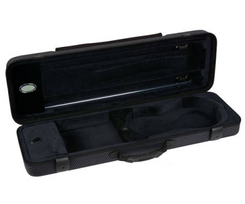 Greenline Oblong Violin Case w/Pocket - Carbon Design