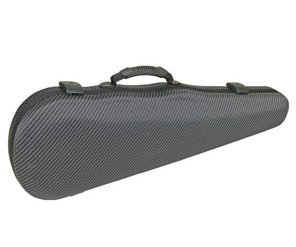 GreenLine Shaped Violin Case 4/4 - Black Carbon Design