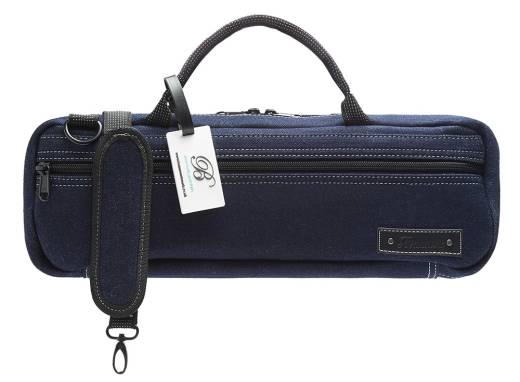 Beaumont - C-Foot Flute Carry Bag - Blue Denim