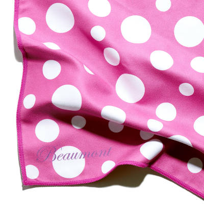 Beaumont - Instrument Polishing Cloth, Large - Pink Polka Dot