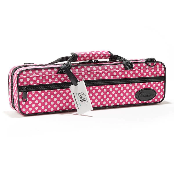 Flute Case - Pink Polka Dot