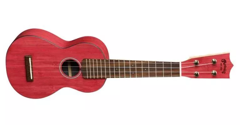 OX Uke Bamboo Soprano Ukulele w/Bag - Red