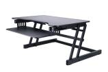 Rocelco - Sit to Stand Adjustable Desk Riser, 32 - Black