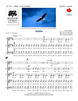 Cypress Choral Music - Ambe - Ojibway/Balfour - SSATB