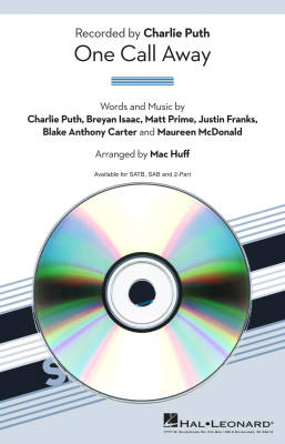Hal Leonard - One Call Away - McDonald/Carter/Puth/Huff - ShowTrax CD