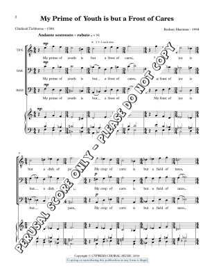 My Prime of Youth - Tichborne/Sharman - TBB