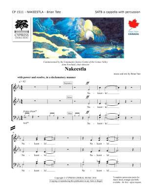 Cypress Choral Music - Nakeestla  - Tate - SATB