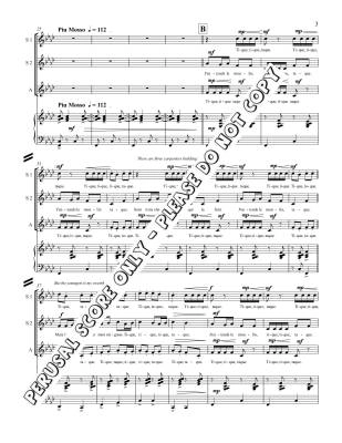 J\'entends le moulin - Folk Song/Snelgrove - SSA