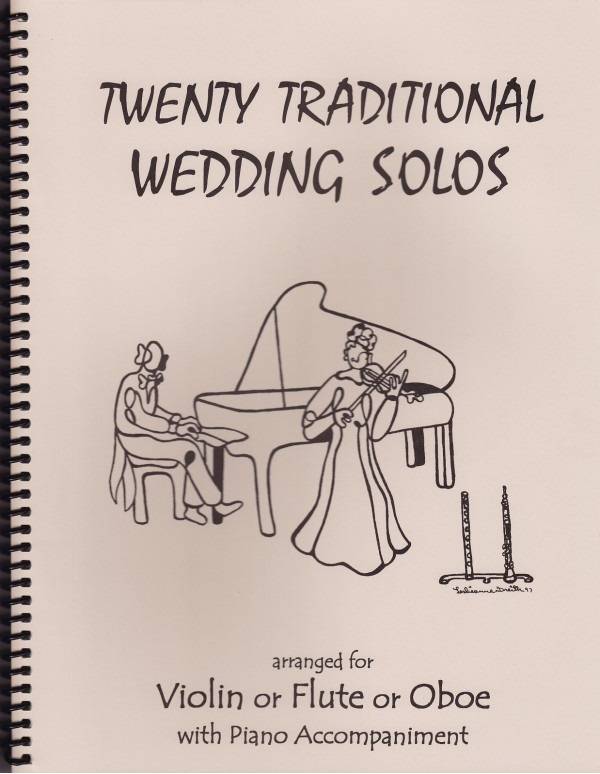 20 Traditional Wedding Solos Violin or Flute or Oboe & Piano - Book