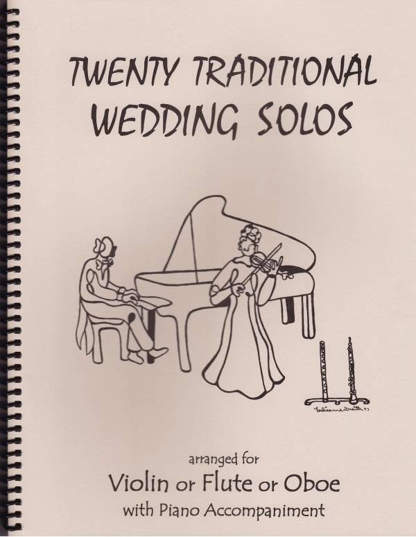 20 Traditional Wedding Solos Violin or Flute or Oboe & Piano - Book