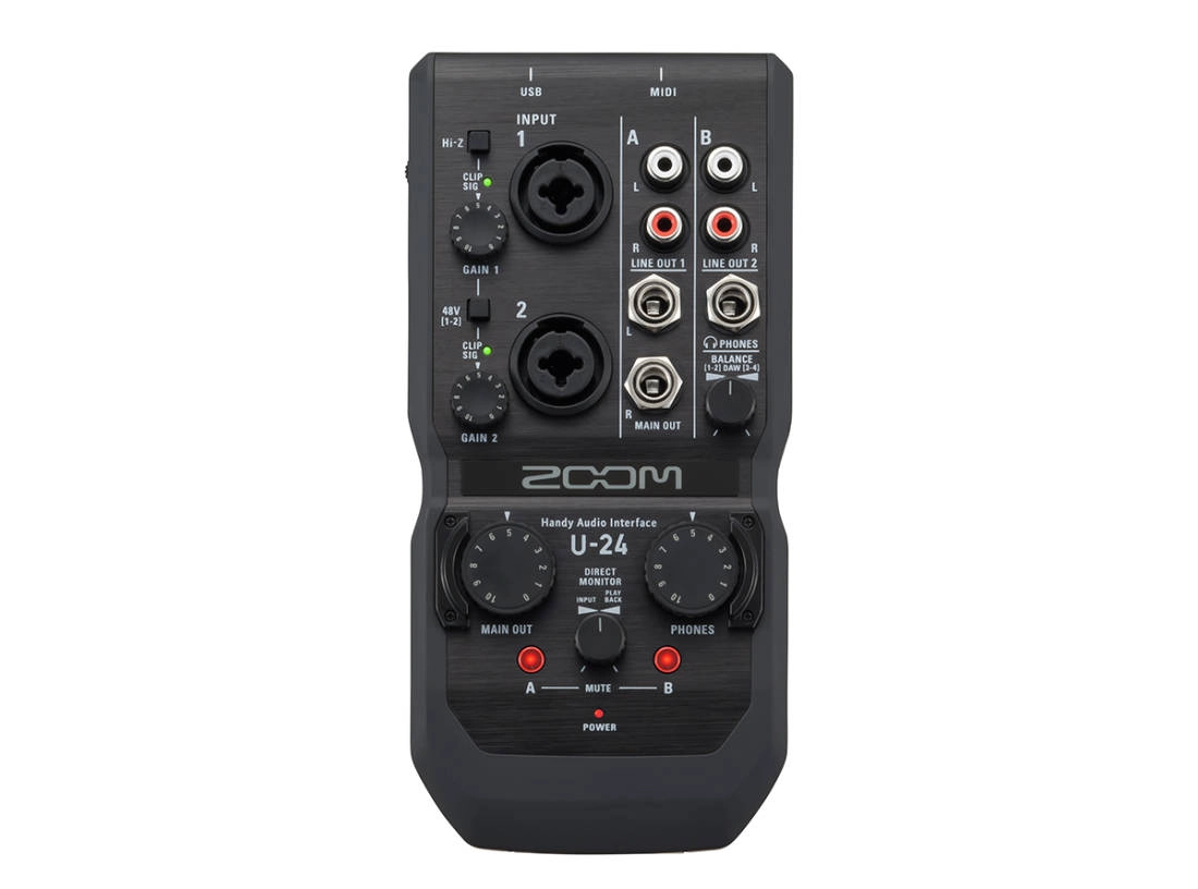 U-24 Compact 2-In/4-Out Audio Interface