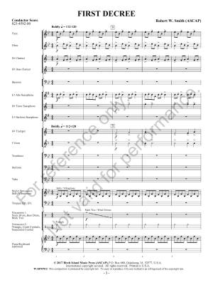 First Decree - Smith - Concert Band - Gr. 0.5