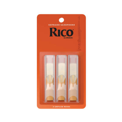 RIA0330 - Soprano Saxophone Reeds, Strength 3.0 (3 Pack)