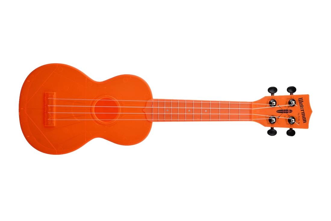 Waterman Composite Soprano Ukulele - Fluorescent Orangsicle