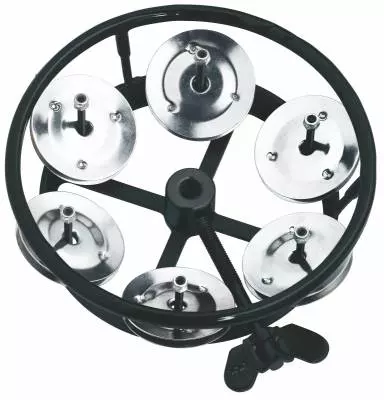 Meinl - Professional Series HiHat Tambourine - Steel Jingles w/ Striking Edge - 1 Row