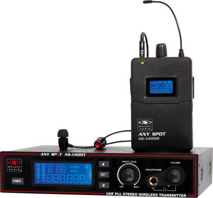 Galaxy Audio - AS-1400 Wireless Personal Monitor System, 300 Range