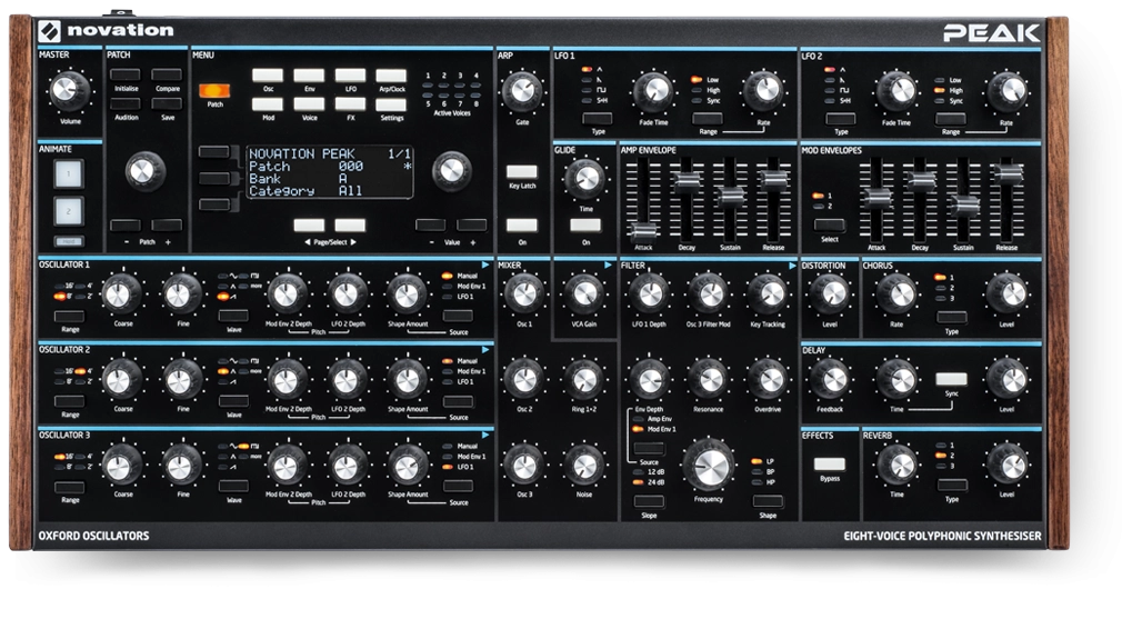 Peak - Eight-Voice Desktop Polyphonic Synthesizer