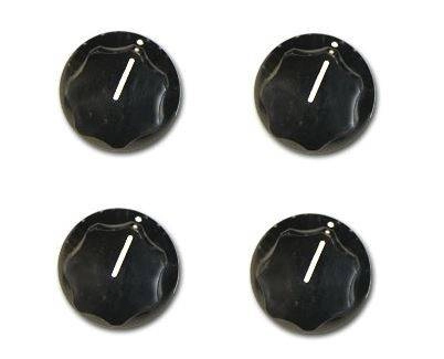 Vintage Knob Set for Rickenbacker Bass - Black