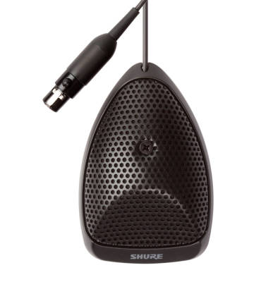 Shure - MX391 Omnidirectional Microflex Boundary Microphone w/ Preamp - Black