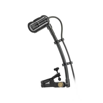 Audio-Technica - ATM350U Cardioid Condenser Instrument Microphone w/ Universal Clip-on Mounting System and 5 Gooseneck