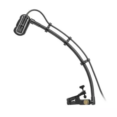 Audio-Technica - ATM350UL Cardioid Condenser Instrument Microphone w/ Universal Clip-on Mounting System and 9 Gooseneck