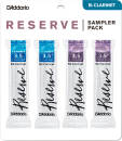 DAddario Woodwinds - Reserve Clarinet Reed Sampler 4 Pack - 3.5/3.5+
