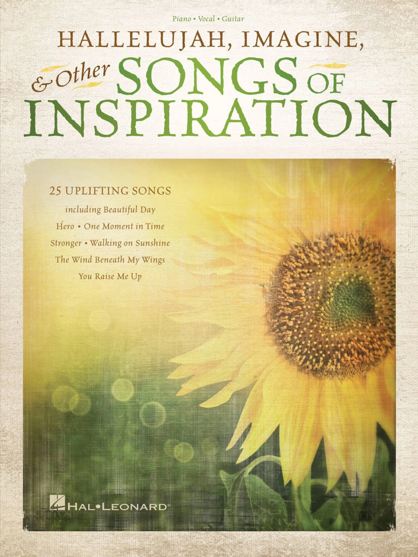 Hallelujah, Imagine & Other Songs of Inspiration - Piano/Vocal/Guitar - Book