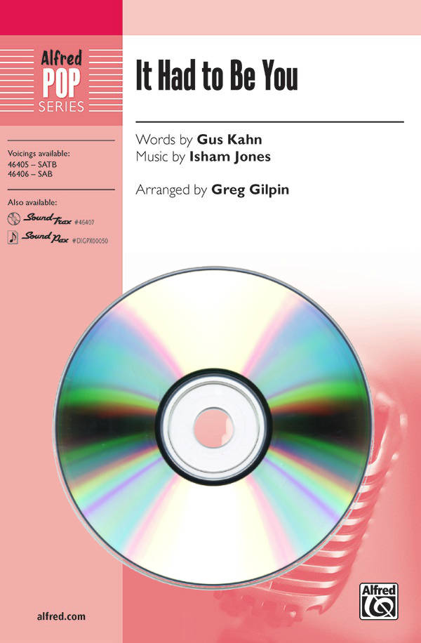 It Had to Be You - Kahn/Jones/Gilpin - SoundTrax CD