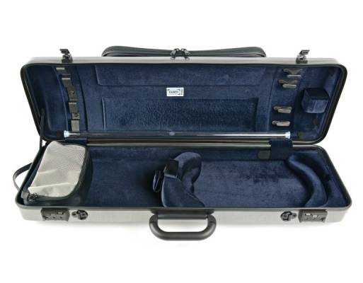 Hightech Oblong 4/4 Violin Case w/Pocket - Tweed