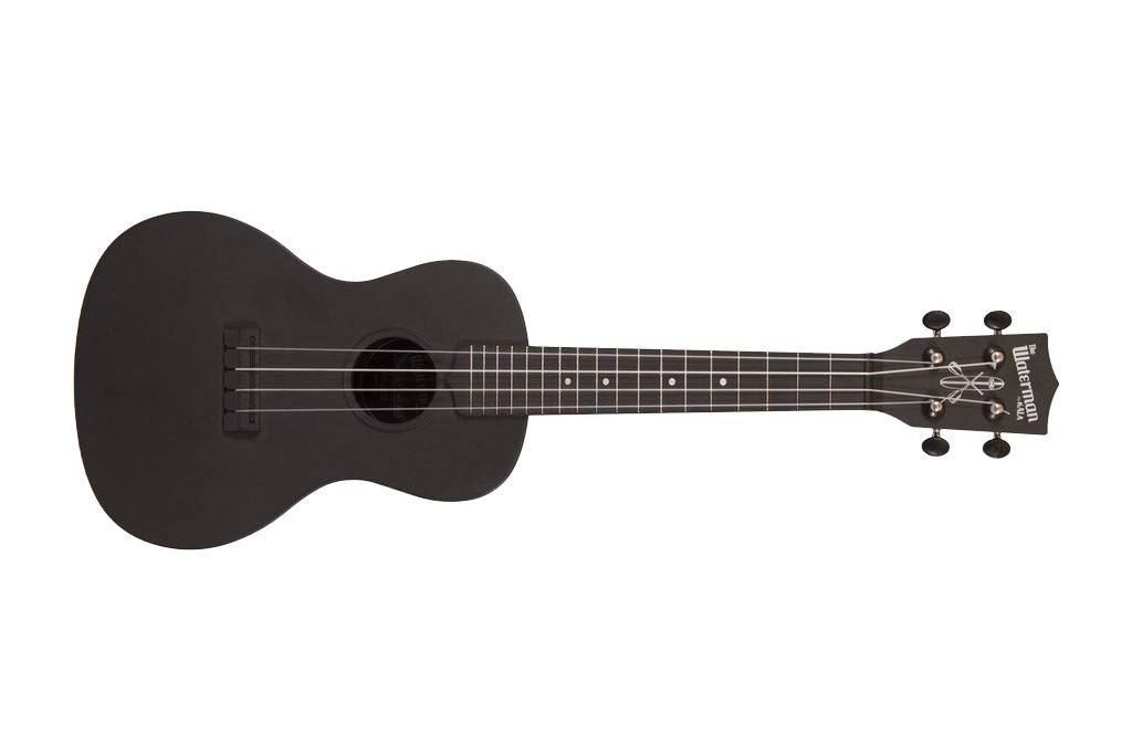 Waterman Composite Concert Ukulele - Matte Black
