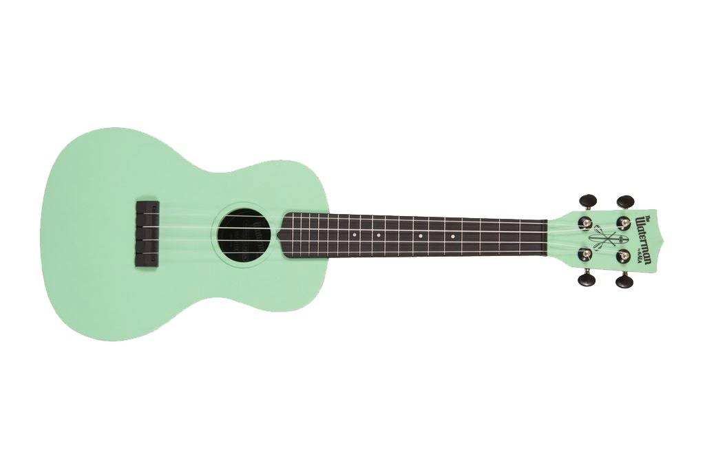 Waterman Composite Concert Ukulele - Sea Foam Green