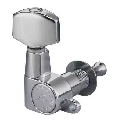 M6 Mini Guitar Tuner - Chrome, 6 Left